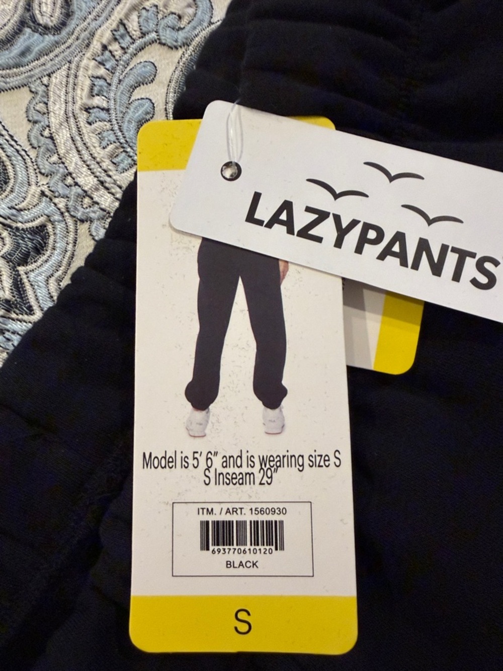 Lazypants Women’s Small Black Sweatpants NWT - Picture 4 of 6